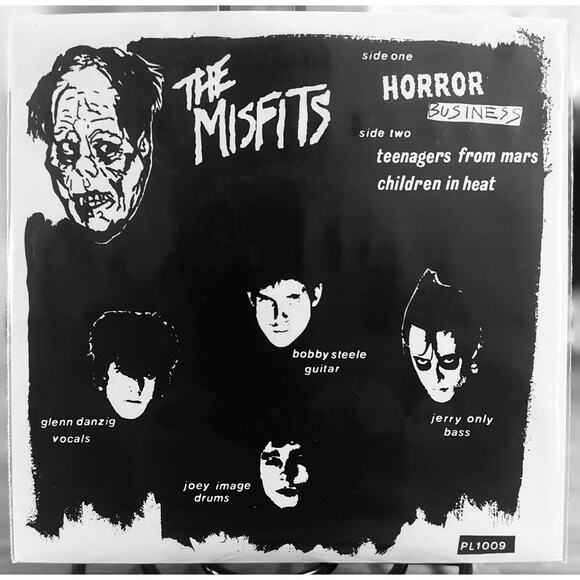Misfits Horror Business 7” 2000s Repress Yellow Swirl Plan RARE!! New Import UK - Picture 3 of 7